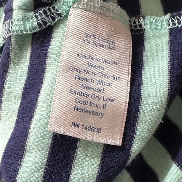 Sail to Sable Blue Green Striped Sleeveless Maxi Dress Sz S - Picture 4 of 4